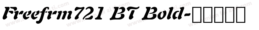 Freefrm721 BT Bold字体转换